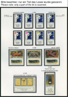 ISRAEL - SAMMLUNGEN, LOTS **, 1974-87, Komplette Teilsammlung Im Hebräischen Falzlosalbum, Pracht, Mi. 550.- - Collections, Lots & Séries