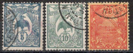 Nvelle CALEDONIE Timbres-Poste N°114, 115 & 117 Oblitérés  Cote : 2€50 - Usati