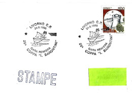 ITALIA ITALY - 1995 LIVORNO 28^ Coppa Barontini Gara Remiera (barca Con Rematore) Su Busta Viaggiata - 8284 - 1991-00: Poststempel