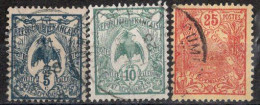 Nvelle CALEDONIE Timbres-Poste N°114, 115 & 117 Oblitérés  Cote : 2€50 - Usati