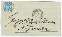 Portugal, 1883, # 58, Para Figueira - Cartas & Documentos