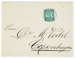 Portugal, 1887, # 61, For Copenhagen - Cartas & Documentos