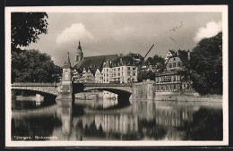 AK Tübingen, Neckarpartie Mit Brücke  - Tuebingen