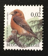 2000 - Belgium - Red Crossbill - Unused ( Mint Hinged) - Ongebruikt