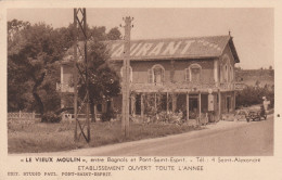 30 SAINT-ALEXANDRE. PONT-St-ESPRIT   BAGNOLS   RESTAURANT "LE VIEUX MOULIN "  TB PLAN Env. 1950.    RARE - Pont-Saint-Esprit