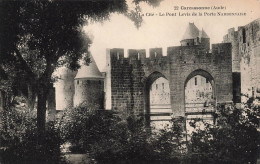 FRANCE - Carcassonne (Aude) - La Cité - Le Pont Levis De La Porte Narbonnaise - Vue Générale - Carte Postale Ancienne - Carcassonne