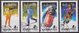 Sport Ski De Fond - Biathlon - Hockey Sur Glace - Bobsleigh à Quatre - HONGRIE - Jeux Olympiques - N° 3136 à 3139 - 1987 - Used Stamps