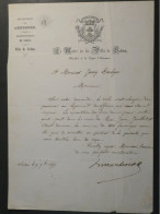 DL21 FRANCE  BELLE  LETTRE  1871 LE MAIRE DE  SEDAN ++LEGION HONNEUR .. +++ - Other & Unclassified