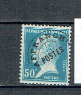 Préo 68 Pasteur 50 C. Bleu Charnière - 1922-26 Pasteur