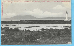 Afrique Occidentale-Guinée-1910-Phare De Boulbiné Et Iles De Los -Timbre"Guinée Française-5c Berger" + Cachet "Paquebot" - Guinée Française