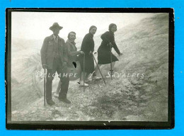 Chamonix * Mer De Glace Guide Et 3 Femmes * Photo Originale Vers 1920 - Lugares