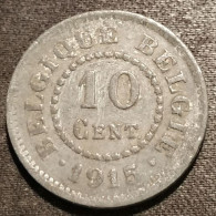 BELGIQUE - BELGIUM - 10 CENTIMES 1915 - Albert Ier - Occupation - ( BELGIQUE - BELGIE ) - KM 81 - 10 Cent