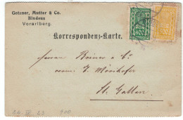 Getzner, Mutter & Co Bludenz 1923 > Briner & Co St. Gallen - Bestellung Identstempelfarbe - Covers & Documents