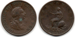 MA // 33067  /  Grande Bretagne - Great Britain   1/2 Penny 1799    TB+ - B. 1/2 Penny