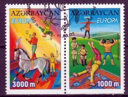 Azerbeidzjan  Europa Cept 2002 Type D Paar Gestempeld - 2002