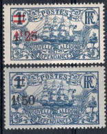 Nvelle CALEDONIE Timbres-Poste N°134* & 135* Neufs Charnières TB Cote : 3€50 - Nuovi