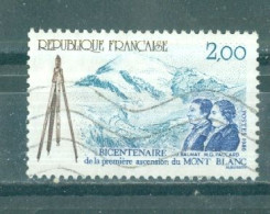 FRANCE - N°2422 Oblitéré - Bicentenaire De La 1ere Ascension Du Mont-Blanc (8 Août 1786) - Used Stamps