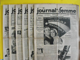 6 N° De Le Journal De La Femme De 1936. Revue Féminine Tino Rossi Camille Flammarion Jeux Olympiques Espagne Islande - 1900 - 1949