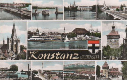 6691 - Konstanz - Seehotel, Hafeneinfahrt, Insel-Hotel Und Basilika, Rheinbrücke, Basilika, Hafenpartie - Konstanz