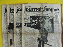 4 N° De Le Journal De La Femme De 1936. Revue Féminine Fred Astaire Rudolph Valentino Fraya Maryse Bastié Sympson Chine - 1900 - 1949