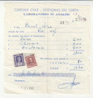 Italy Revenues On Ospedale Civile Desenzanod Del Garda Laboratorio Receipt B240401 - Fiscali