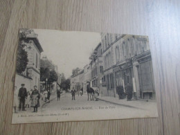 CPA 77 Seine Et Marne Champs Sur Marne Rue De Paris Coiffeur - Otros & Sin Clasificación