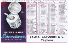 XK 664 Calendarietto Tascabile  Coccoina Balma, Capoduri - Voghera 1968 - Klein Formaat: 1961-70