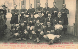 Toulouse * Stade Toulousain équipe 1ère Rugby Champion De France 1912 * Noms Joueurs * Football RUGBY Sport Sports - Toulouse