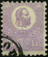 UNGARN 6a O, 1871, 25 K. Violett, Kleiner Eckstempel, Pracht, Mi. 400.- - Other & Unclassified