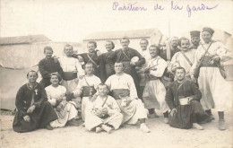 Hussein Dey & Oudjda , Algérie & Maroc * Carte Photo 1914 * Position De La Gare * Régiment Zouaves - Other & Unclassified