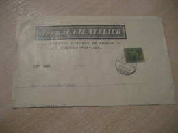 LISBOA 1958 To Barcelona Spain Cancel Jornal Filatelico Cut Cuted Cover PORTUGAL - Covers & Documents