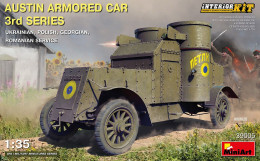 Miniart - AUSTIN ARMOURED CAR 3rd Series Maquette Kit Plastique Réf. 39005 Neuf NBO 1/35 - Militaire Voertuigen