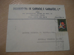 PORTO 1958 To Fontela Figueira Da Foz Bruxelles Belgium Cancel Vila Nova De Gaia Garrafas Cover PORTUGAL - Storia Postale