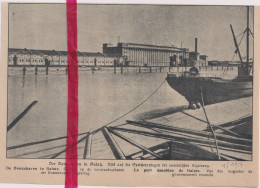 Oorlog Guerre 14/18 - Galatz Roumanie Roemenie - Haven  Le Port - Orig. Knipsel Coupure Tijdschrift Magazine - 1917 - Unclassified