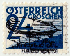 Austria 24 Groschen Vienna Airfield 1931 Zeppelin Österreich 24 Groschen Flugfeld Wien 1931 Zeppelin - Gebraucht