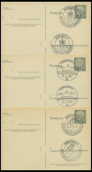 GANZSACHEN P 36 BRIEF, 1961, 8 Pf. Heuss Mit Postfachnummer Statt Postschließfachnummer, 6 Leer Gestempelte Karten Mit V - Autres & Non Classés