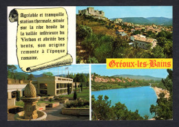 Souvenir De GREOUX-les-BAINS (04 A De H.P.) N° 235-59 - Tourisme, Thermalisme, Climatisme - Multi Vues (postée En 1982) - Gréoux-les-Bains