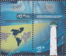 Mexico 2018.Lighthouses J446 Celaraín Point. Michel 4110-11 - Faros