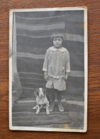 F1935 Photo Romania Child With Dog - Fotografía