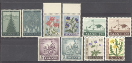 Islande  :  Yv  278 ... 304  **    10 Valeurs - Unused Stamps
