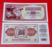 Yugoslavia-100 Dinara 1965 Barok,Baroque Number, UNC - Jugoslawien