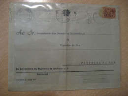 SANTAREM 1957 To Figueira Da Foz Fire Firemen Fireman Cancel Cover PORTUGAL - Brieven En Documenten