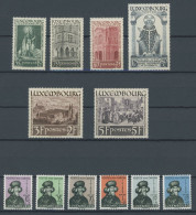 LUXEMBURG 309-20 **, 1938, Heiliger Willibrord Und Kinderhilfe, Postfrisch, 2 Prachtsätze, Mi. 90.- - Autres & Non Classés