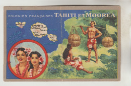 CARTON FORMAT CPSM PUBLICITE LION NOIR - COLONIES FRANCAISES : TAHITI Et MOOREA - Tahiti