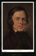 Künstler-AK H. Best: Robert Schumann Portrait  - Artistes