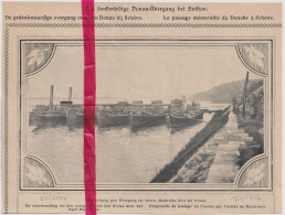 Oorlog Guerre 14/18 - Svistov - Pontonbrug Leger Mackensen, Ponton - Orig. Knipsel Coupure Tijdschrift Magazine 1916 - Sin Clasificación