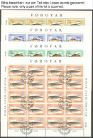 FÄRÖER 79-81,84-89KB **, 1983, Dampfschiffe, Europa, Fische, Je Im Kleinbogensatz, Postfrisch, Pracht, Mi. 250.- - Islas Faeroes