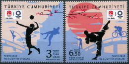 Turkey 2021. Summer Olympic Games 2020 - Tokyo, Japan 2021 (MNH OG) Set - Ongebruikt