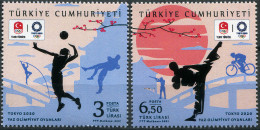 Turkey 2021. Summer Olympic Games 2020 - Tokyo, Japan 2021 (MNH OG) Set - Nuevos