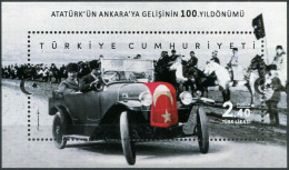 Turkey 2019. 100th Anniv. Of Mustafa Kemal's Arrival In Ankara (MNH OG) S/Sheet - Neufs